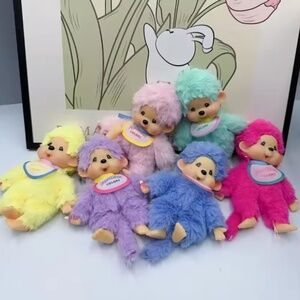 monchhichi colors plush doll keychain/keyholder